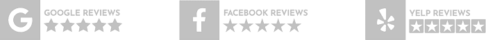 5 Star rating with Google Facebook and Yelp