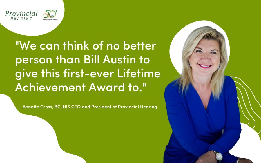We can think of no better person than Bill Austin to give this first-ever Lifetime Achievement Award to.